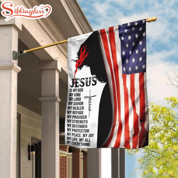 Jesus God Christian Garden House Flag Gift For God Lovers