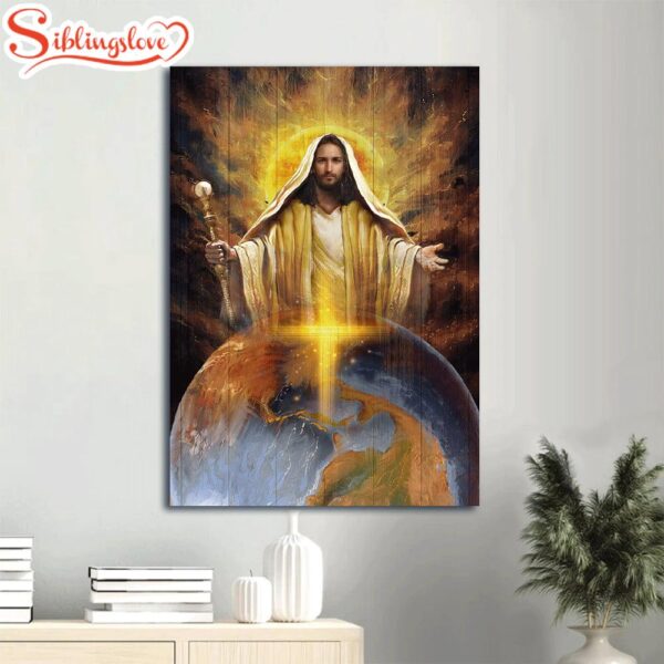 Jesus Got The Whole World In His Hands Canvas Wall Art