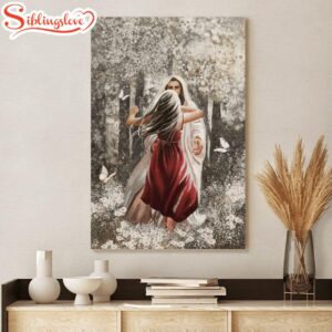 Jesus Hugging Beautiful Girl Canvas…