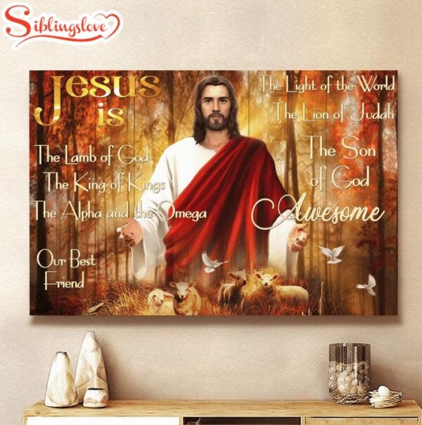 Jesus Is The Lamb Of God Canvas Wall Art