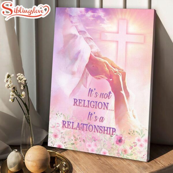 Jesus It’s Not Religion It’s A Relationship Canvas Posters