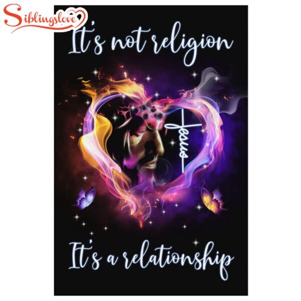 Jesus It’s Not Religion It’s A Relationship Canvas Wall Art Prints