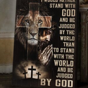 Jesus Lion And Cross Canvas…