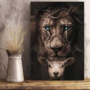 Jesus Lion And Sheep Faith…