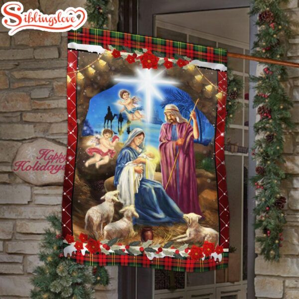 Jesus Nativity Of Jesus Garden House Flag Gift For God Lovers