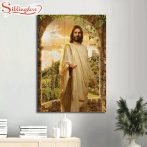 Jesus Painting Cave Green Forest…