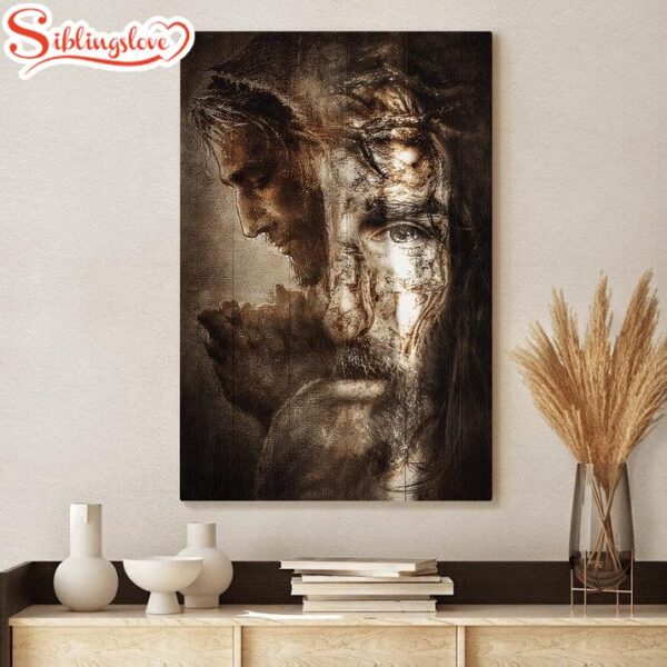 Jesus Pray And Believe Canvas Wall Art