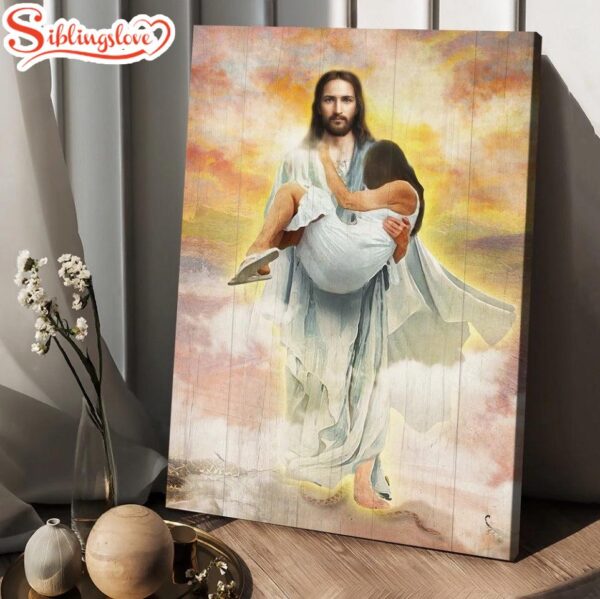 Jesus Way To Heaven Walking With Jesus Canvas Wall Art