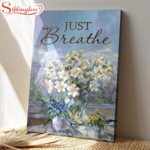 Just Breathe Canvas Poster Wall…