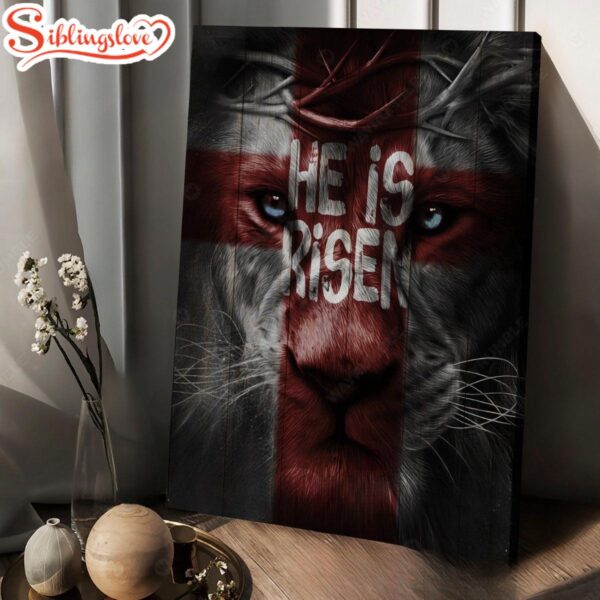 Knight Of God Lion Of Judah He Is Risen Canvas Wall Art