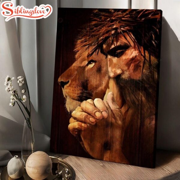 Knight Of God Lion Of Judah Under The Command Of God Canvas Wall Art