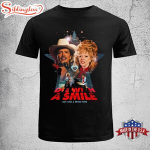 Lady Gaga & Bruno Mars Die With A Smile Music 2024 Unisex T-Shirt