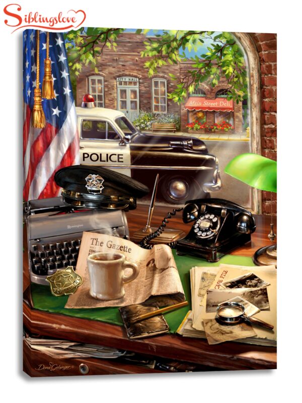 Law Enforcement Canvas Wall Art