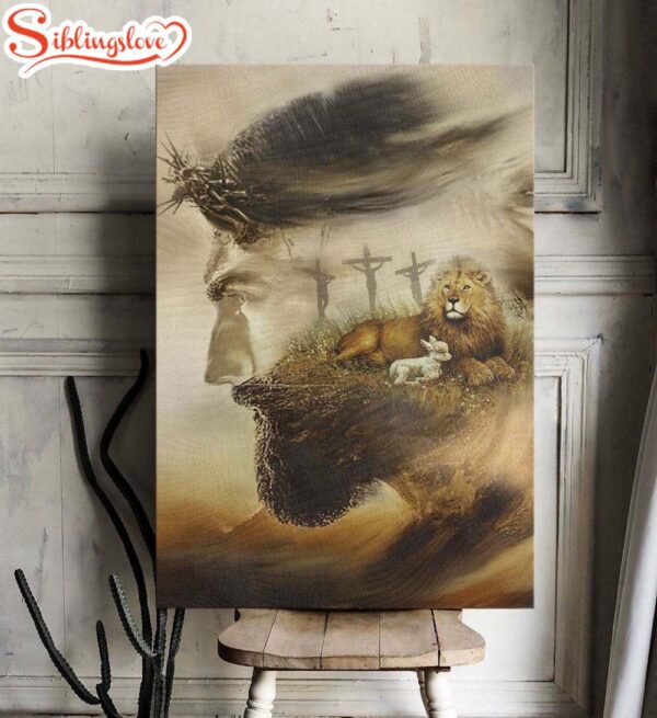 Lion And Lamb Jesus Canvas Posters Canvas Wall Art