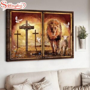 Lion And Lamb Orange Sunset…