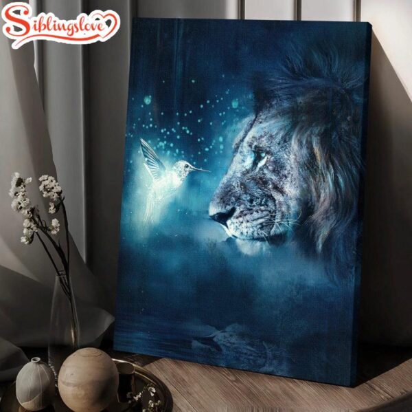 Lion Of Judah Hummingbird Night Light Canvas Wall Art