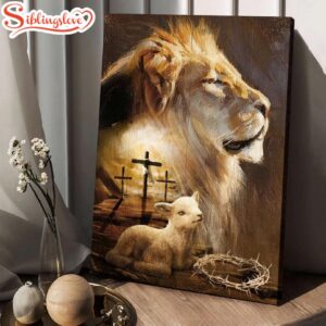 Lion Painting Lamb Drawing Cross…