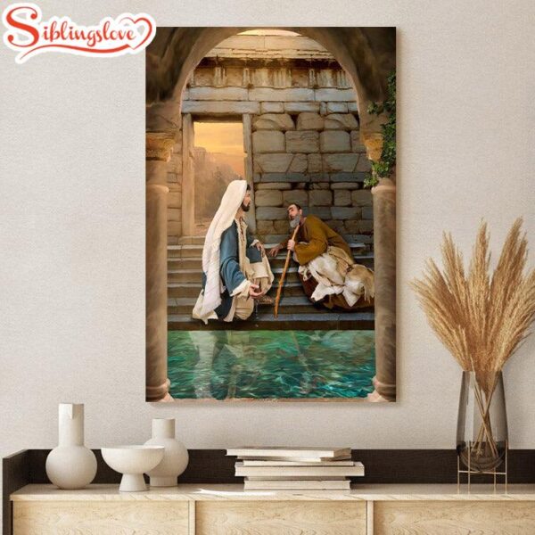 Living Water At Bethesda Canvas Wall Art