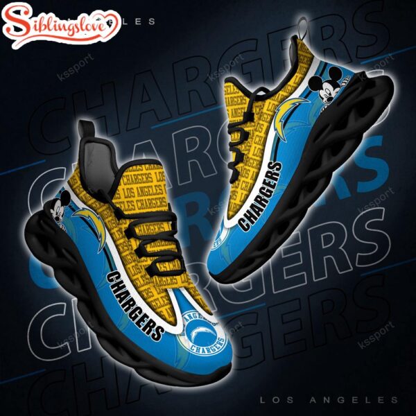 Los Angeles Chargers NFL Football Team Max Soul Shoes Gift For Men Women