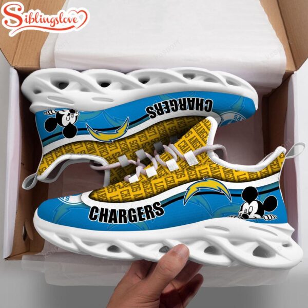 Los Angeles Chargers NFL Football Team Max Soul Shoes Gift For Men Women