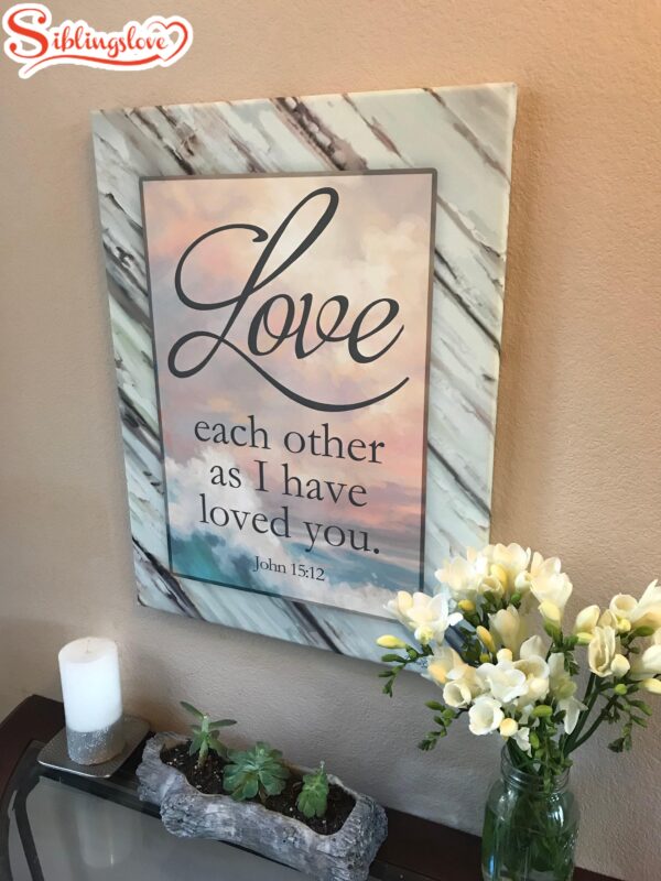 Love Each Other Canvas Wall Art