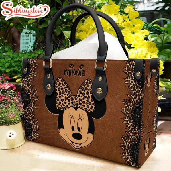 Love Minnie Mouse Women Leather Handbag