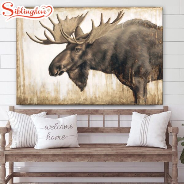 Majesty Reindeer Canvas Wall Art