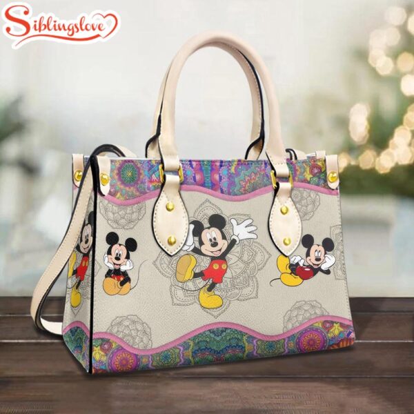 Mandala Mickey Leather bag Handbag