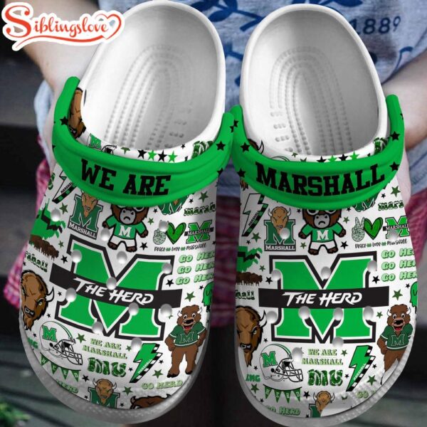 Marshall Thundering Herd NCAA Sport Clogs Shoes Comfortable For Men Women