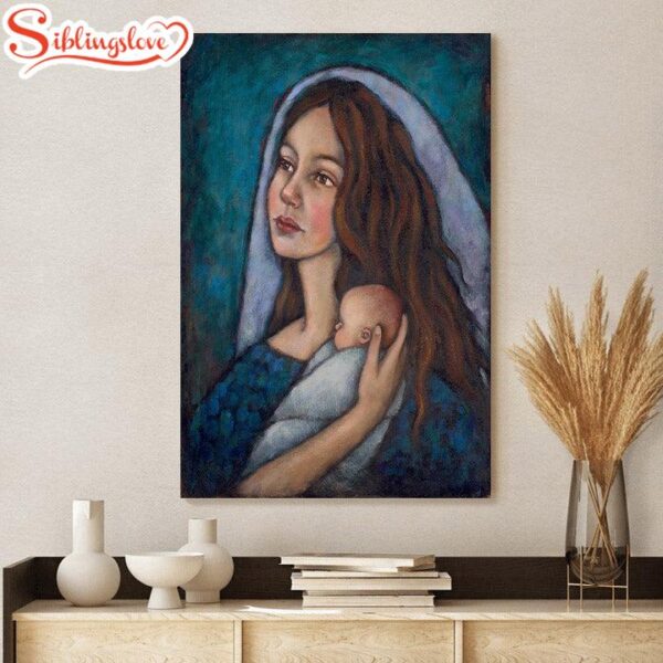 Mary And Baby Jesus Poster Canvas Walla Art Print