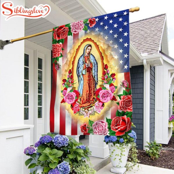 Mary, Mother Of Jesus Our Lady Of Guadalupe Americans Garden House Flag Gift For God Lovers