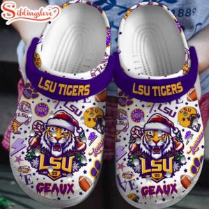 Merry Christmas LSU Tigers Clogs…