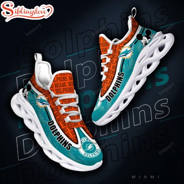 Miami Dolphins NFL Football Team Max Soul Shoes Gift For Men Women