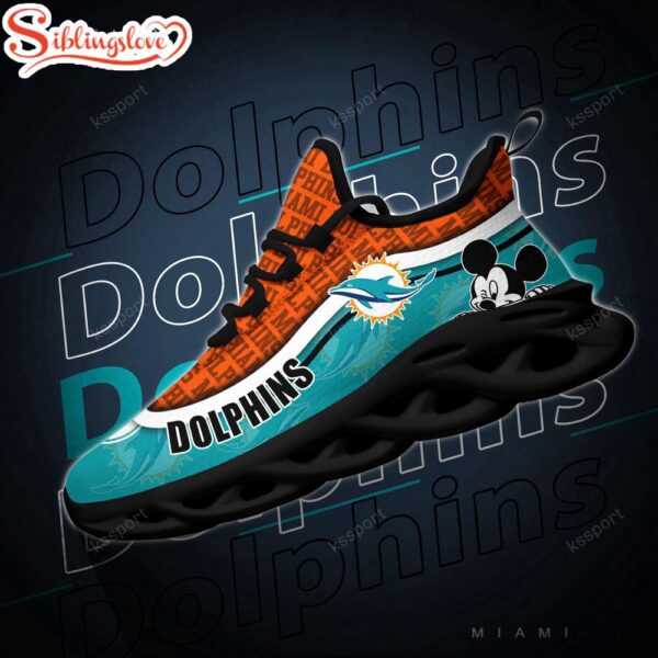 Miami Dolphins NFL Football Team Max Soul Shoes Gift For Men Women