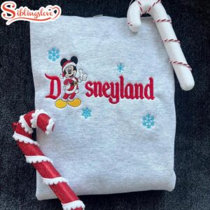 Mickey Christmas Embroidered Sweatshirt