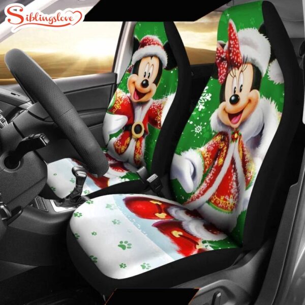 Mickey & Minnie Christmas Car Set Covers