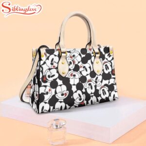 Mickey Mouse Face Pattern Leather…