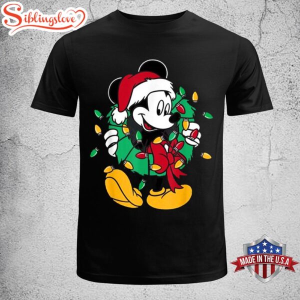 Mickey Mouse Merry Christmas Classic T-Shirt, Hodliday Shirt For Men Women