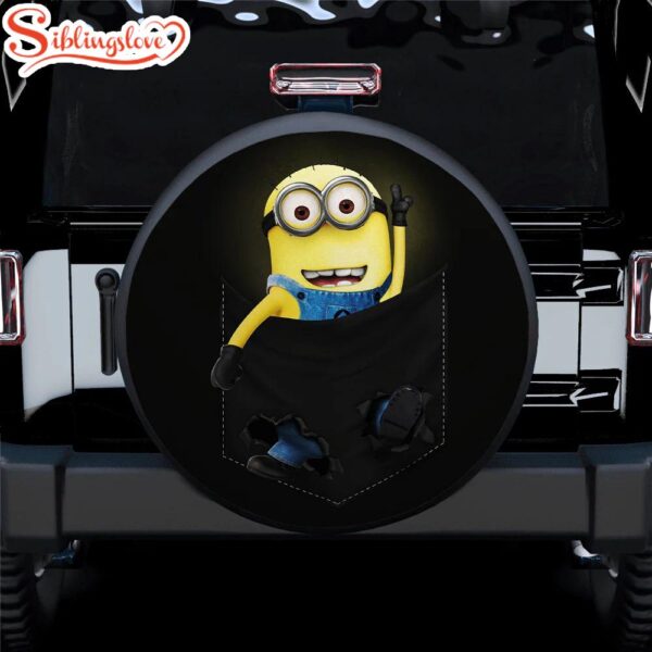 Minions Cute Hanging Car Spare Tire Covers Gift For Campers