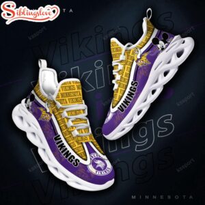 Minnesota Vikings NFL Football Team Max Soul Shoes Gift For Men Women