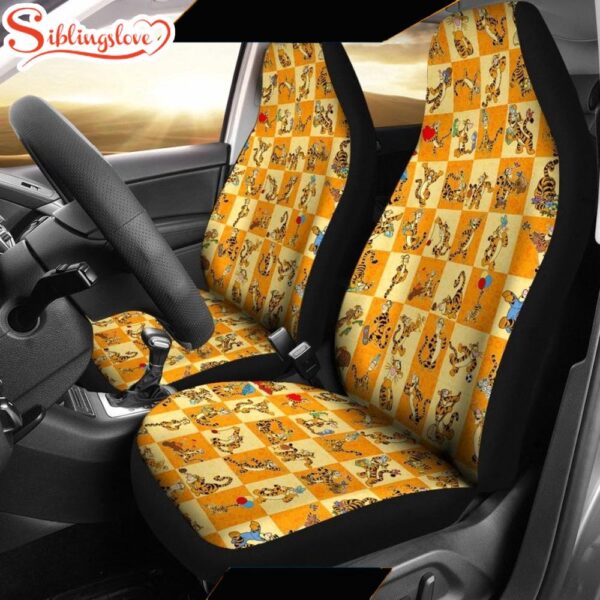 Minnie Pattern Car Seat Covers  Disney Seat Cover   Cartoon Car Decor