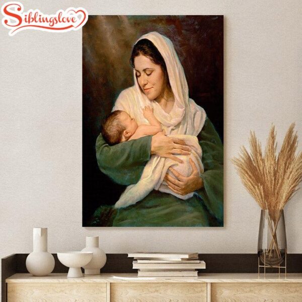 Mother’s Love Christian Gift Canvas Wall Art Gift For Mom