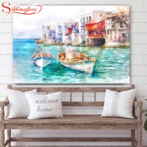 Mykonos Island Painting Greece Mykonos…