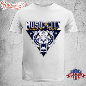 Nashville Predators Music City Hockey Tour 2024 Unisex T-Shirt