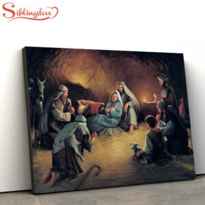 Nativity Of Jesus Jesus Canvas…