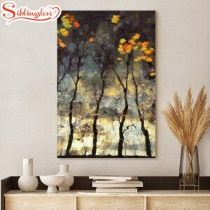 Nature Trees Forest Painting Canvas…