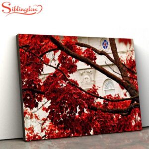 Nauvoo Temple Red Leaves Canvas…