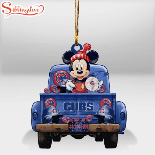 NCAA Chicago Cubs Mickey Football Sport Christmas Ornament