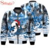 NCAA Los Angeles Dodgers Snoopy Football Merry Christmas Bomber Jacket For Fans