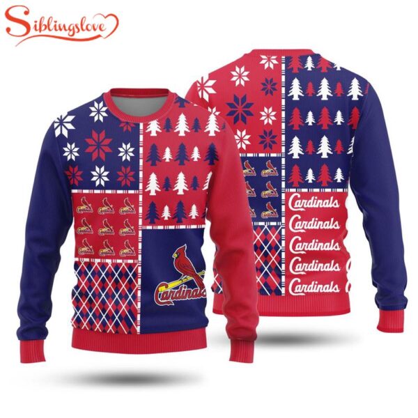 NCAA St. Louis Cardinals Christmas Trees Holiday Sport 3D Sweater